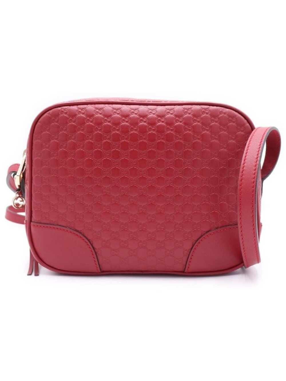 Gucci Leather Micro Guccissima GG Supreme Square Shoulder Bag